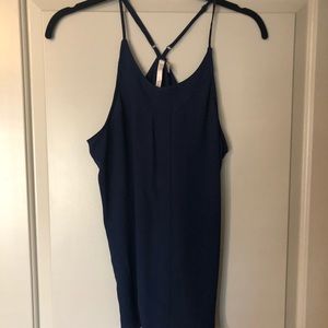 Lauren Conrad High Neck Navy Tank - Medium